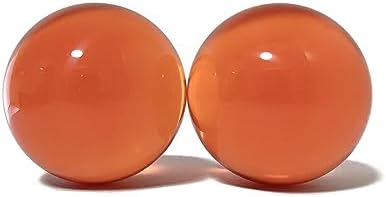 Close up look at the high gloss surface luster and flawless finish of the DSJUGGLING professional juggling balls