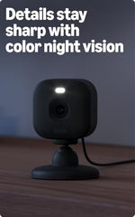 Blink compact plug-in smart camera showing LED spotlight lens