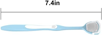 Ergonomic anti skid handle design of the silicone tongue scraper tool