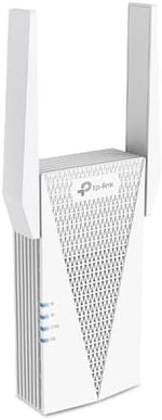 Side profile of TP-Link RE715X wireless repeater with ventilation