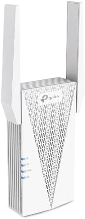 Side profile of TP-Link RE715X wireless repeater with ventilation