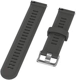 QGHXO flexible sport watch band illustrating the adjustable sizing holes designed for various wrist sizes.