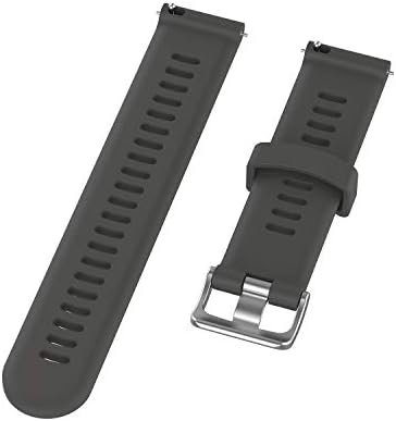 QGHXO flexible sport watch band illustrating the adjustable sizing holes designed for various wrist sizes.