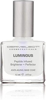 Optical brightening nail treatment providing assistance with neutralizing yellow stains
