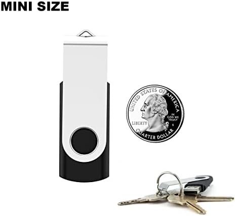 Pack of two black Maspen 64GB flash drives showcasing matte surface texture