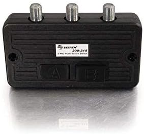 Steren antenna splitter close up of three female F type connectors