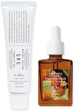 Dr Althea Post Acne Care Boosting Set front view showing the serum and cream packaging