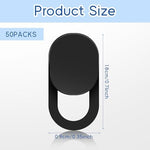 Ultra thin privacy webcam slider blocking smartphone front camera lens