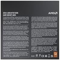 Top view of the Ryzen 7 7700 processor securely seated inside its protective clear plastic protective clamshell casing.