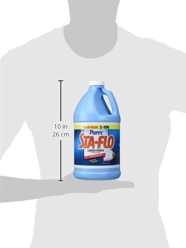 Back label of Purex Sta-Flo showing instructions for laundry and crafting