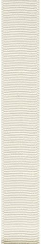 Offray Grosgrain Craft Ribbon, 5/8-Inch x 18-Feet, Antique White - Image 2