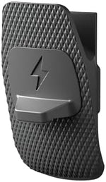 IPX4 rated protective charging cover attached to action camera port