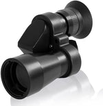 Zopsc handheld pocket monocular showcasing the compact black textured rubber grip and focus ring design.