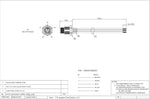 Rear wire layout of the Plinkwirekb front panel mount connector illustrating the ready to install connection leads.