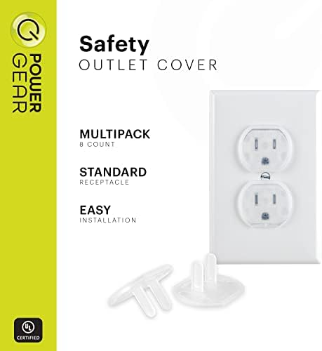 Clear child safety plug protectors for electrical outlets