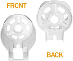 Bangcheer router bracket bottom view highlighting the integrated cable organizer groove for messy wires.