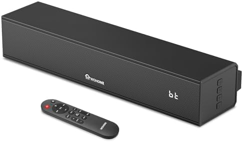 Wohome compact 15 inch TV speaker with built-in subwoofer