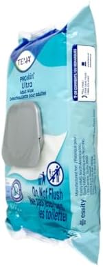 Close up of Tena ProSkin adult cleansing wipes
