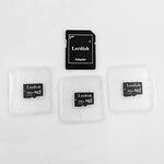 Low capacity micro SD memory card showing contact pins and branding details