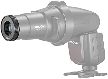 Godox AK-R24 lens mounted on AK-R21 projection attachment