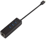 Cable Matters USB-C hub showing three USB-A ports
