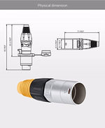 Side profile of Penglin industrial Ethernet connector