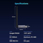 SONOFF Zigbee and Thread dual protocol USB stick layout highlighting the detachable structural design of the signal booster.