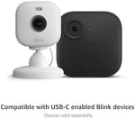Authentic Blink outdoor smart camera power cable packaging demonstrating the extended thirteen-foot length and durable build.