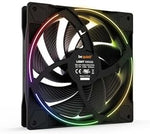 Included ARGB synchronization hub for up to six PC components showing sleek all-black design