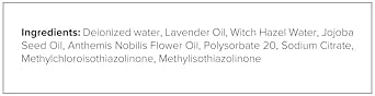 Non-staining natural linen spray for neutralizing odors in bedrooms and living areas