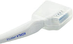 Koala Lifestyle multi layered toothbrush cleaning a dental mouthguard appliance effectively.