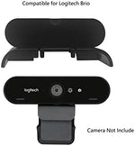 Minimalist slide privacy shutter for Ultra HD webcam showing open and closed positions