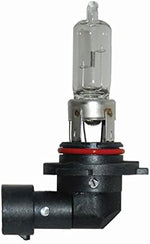 Close up view of the 12 Volt 65 Watt automotive halogen bulb showing filament detail