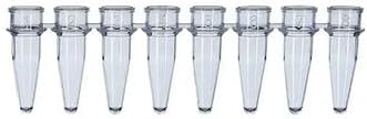 Genesee Scientific 8-well PCR strip tubes front view laboratory supplies