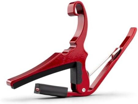 Kyser Quick-Change Capo for 6-string acoustic guitars, Ruby Red, KG6R - Image 3