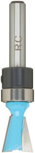 Roman Carbide DC1660 router bit side angle highlighting the 14-degree cutting edge