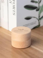 Modern wooden baby memory box for christening gift