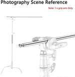 Soonpho heavy duty C stand extension arm close up of the machined steel threads