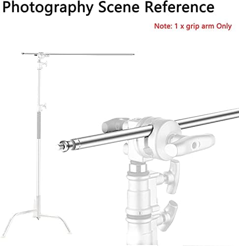 Soonpho heavy duty C stand extension arm close up of the machined steel threads