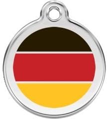 German Flag Pet Id Tag - Size Small - Image 2
