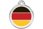 German Flag Pet Id Tag - Size Small - Image 1