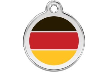 German Flag Pet Id Tag - Size Small - Image 1