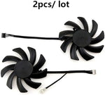 High airflow computer graphics card cooling fans for prebuilt systems