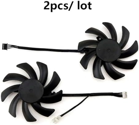 High airflow computer graphics card cooling fans for prebuilt systems