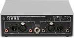 Pro-Ject premium audiophile preamplifier rear panel displaying XLR and RCA inputs.