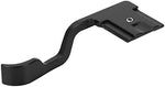 Serounder hot shoe thumb grip close up emphasizing its lightweight metal construction.