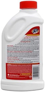Iron OUT powder being used to clean rust from a porcelain toilet bowl.