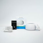 Invisalign cleaning station showing microscopic bubbles cleaning orthodontic appliances