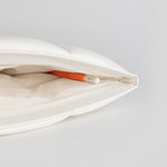 Comfyable water resistant tablet sleeve displaying the dedicated internal stylus holder loop