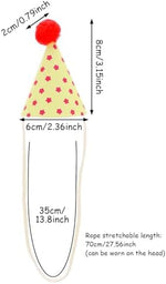 Tucnoeu cute dog party hat on small pet